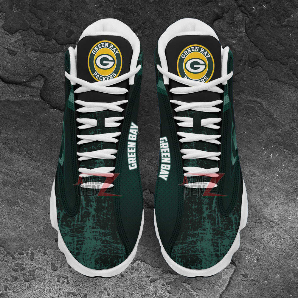 Green Bay Air Jordan Sneakers 13 NFL Custom Sport Shoes Th221107-13