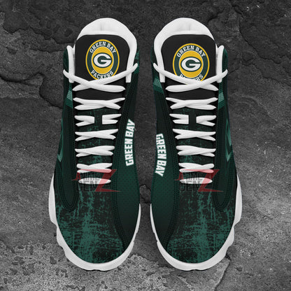 Green Bay Air Jordan Sneakers 13 NFL Custom Sport Shoes Th221107-13