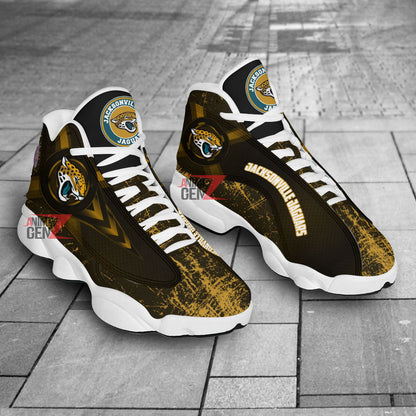 Jacksonville Jaguars Air Jordan Sneakers 13 NFL Custom Sport Shoes Th221107-16