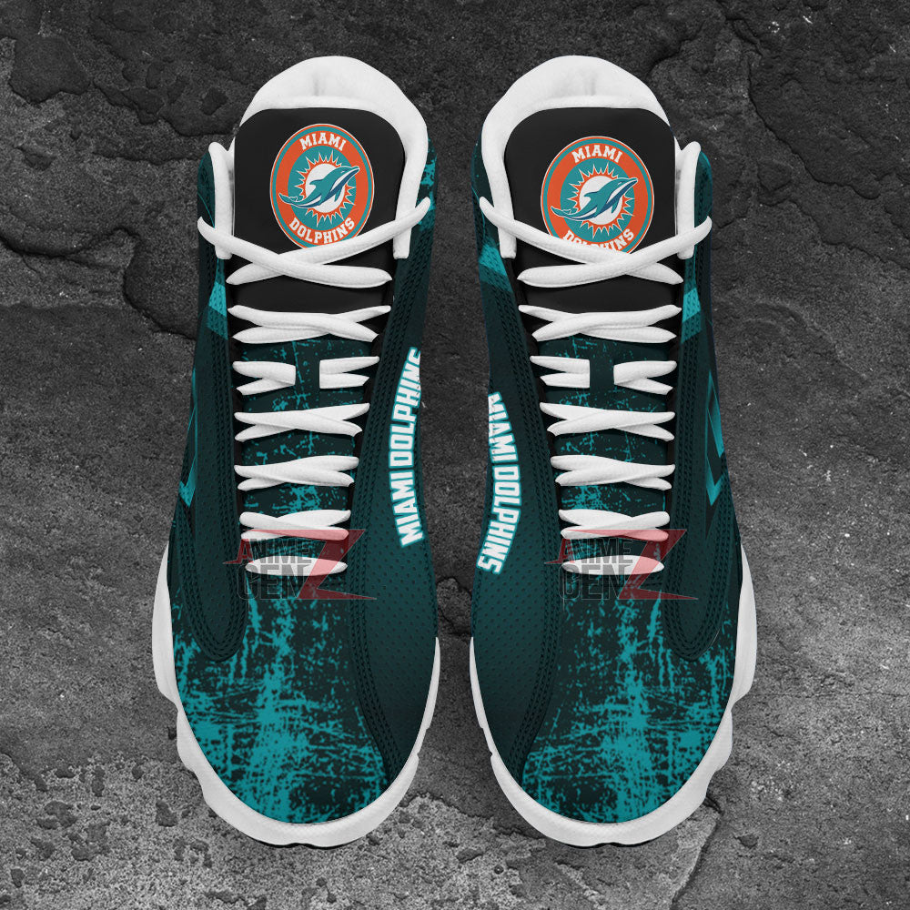 Miami Dolphins Air Jordan Sneakers 13 NFL Custom Sport Shoes
