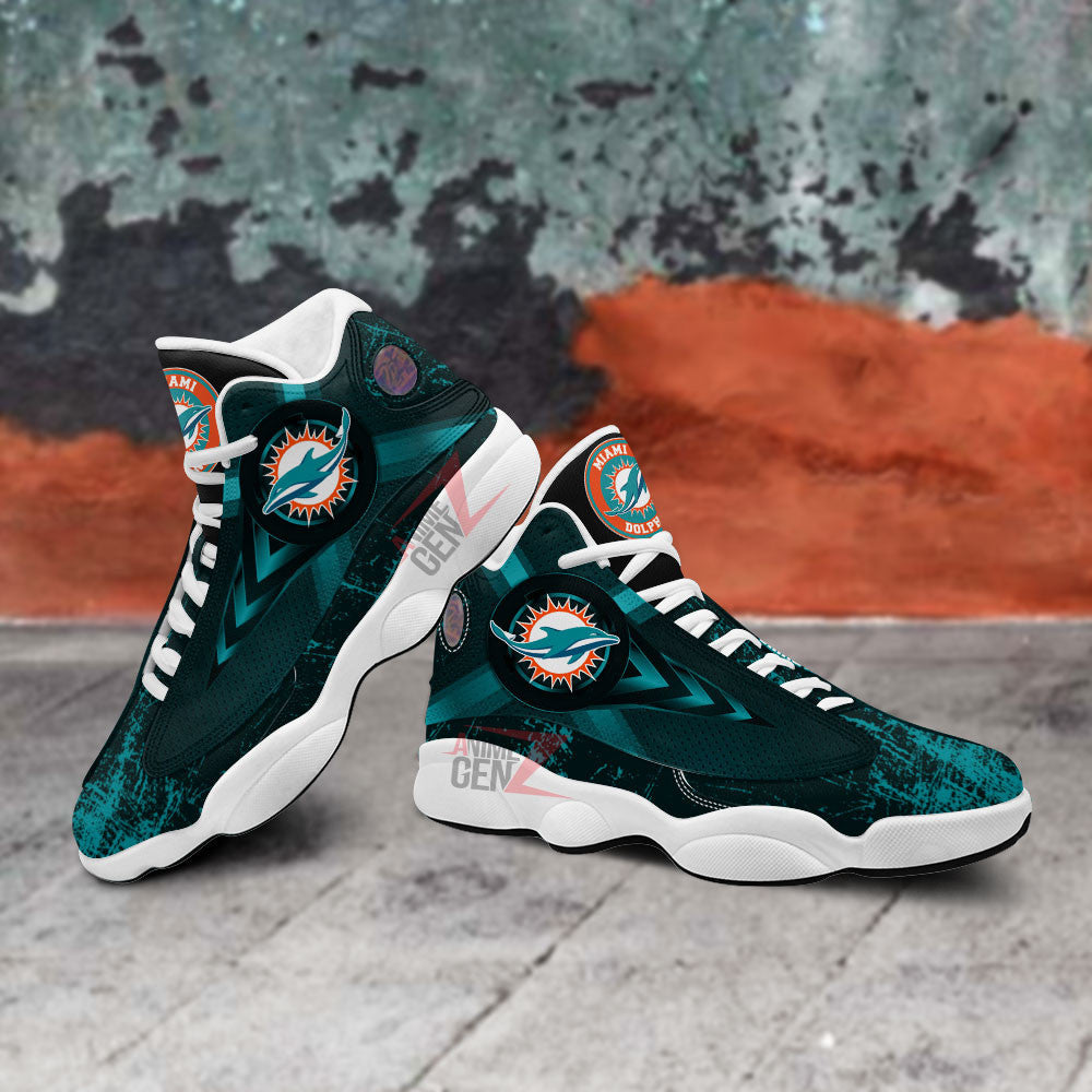 Miami Dolphins Air Jordan Sneakers 13 NFL Custom Sport Shoes