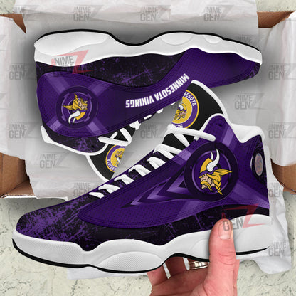 Minnesota Vikings Air Jordan Sneakers 13 NFL Custom Sport Shoes