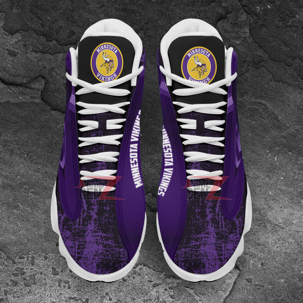 Minnesota Vikings Air Jordan Sneakers 13 NFL Custom Sport Shoes