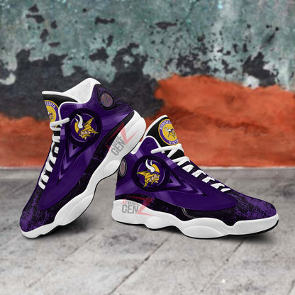 Minnesota Vikings Air Jordan Sneakers 13 NFL Custom Sport Shoes
