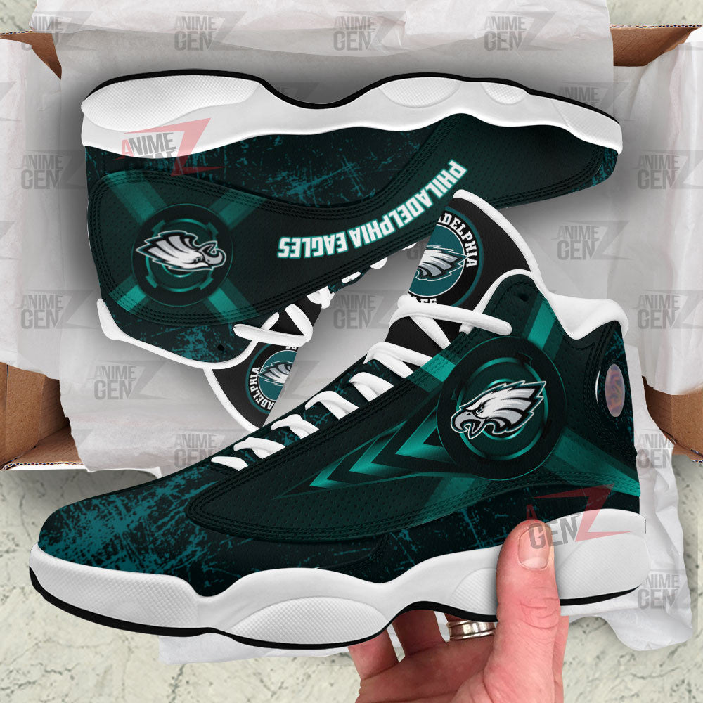 Philadelphia Eagles Air Jordan Sneakers 13 NFL Custom Sport Shoes
