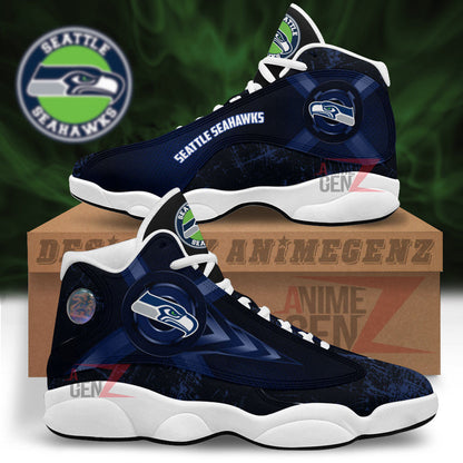 Seattle Seahawks Air Jordan Sneakers 13 NFL Custom Sport Shoes
