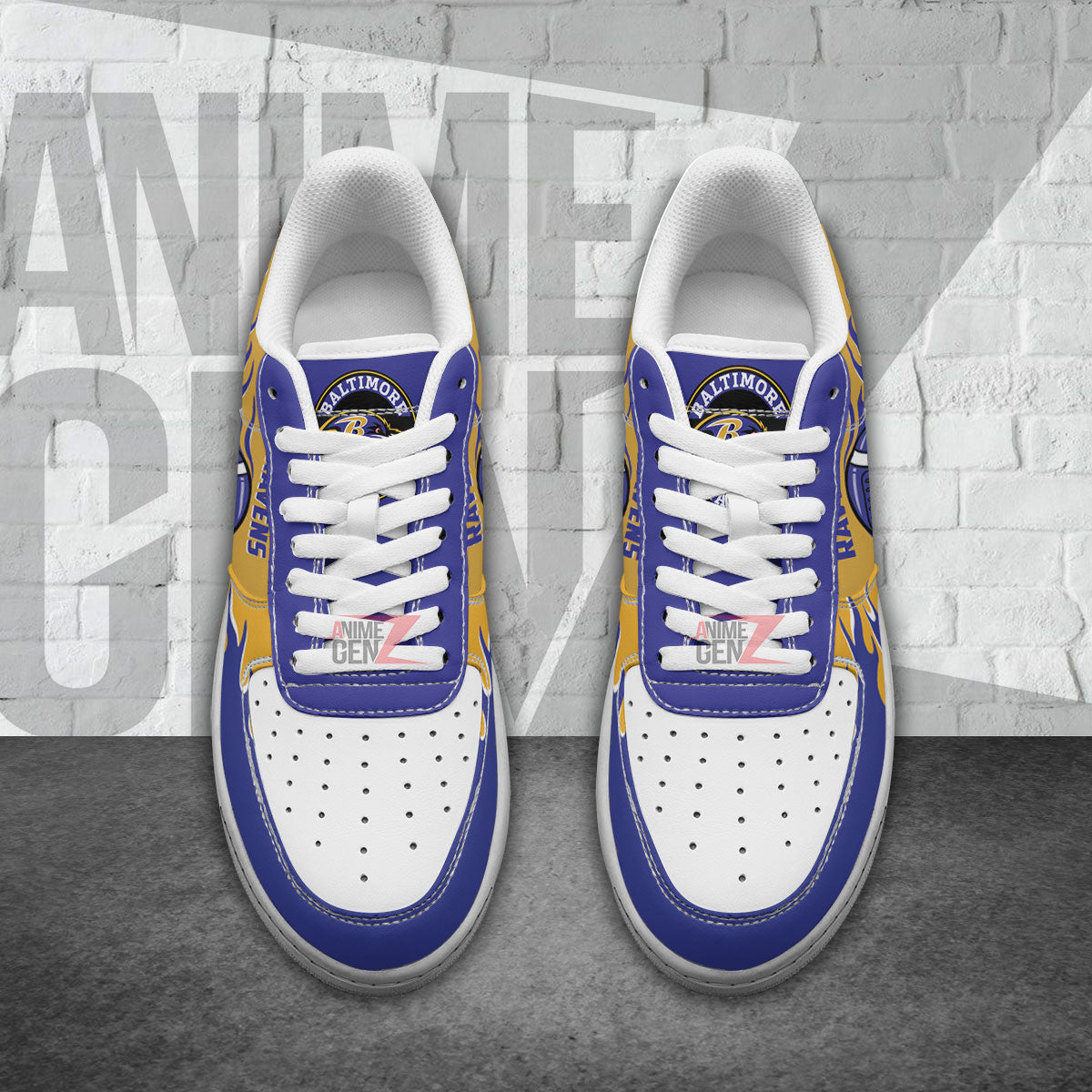 Baltimore Ravens Air Sneakers NFL Custom Sports Shoes