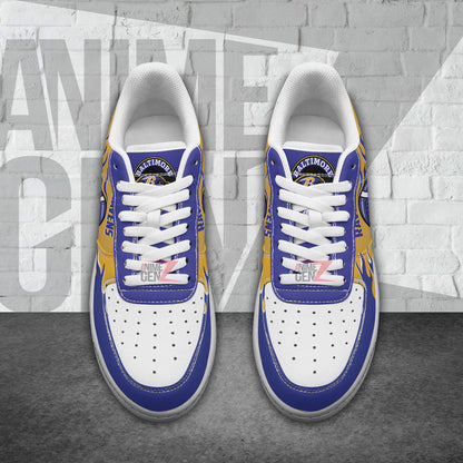 Baltimore Ravens Air Sneakers NFL Custom Sports Shoes