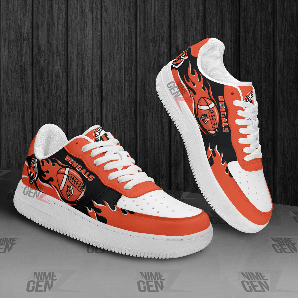 Cincinnati Bengals Air Sneakers NFL Custom Sports Shoes