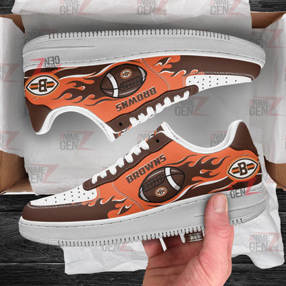 Cleveland Browns Air Sneakers NFL Custom Sports Shoes