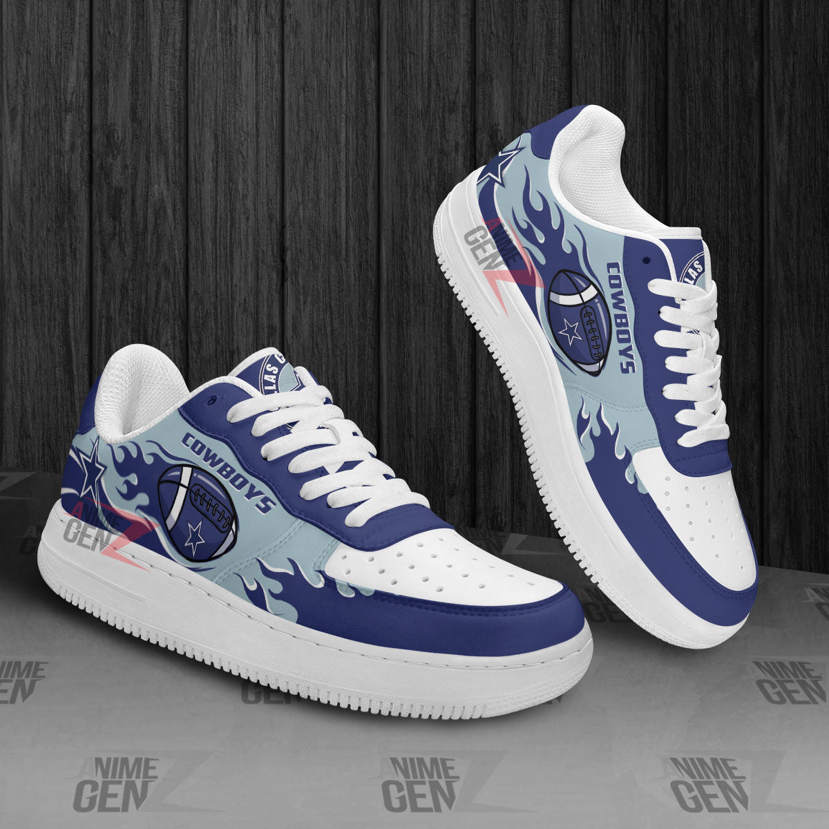 Dallas Cowboys Air Sneakers NFL Custom Sports Shoes
