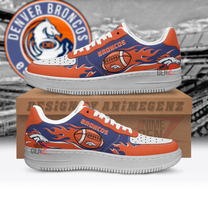 Denver Broncos Air Sneakers NFL Custom Sports Shoes