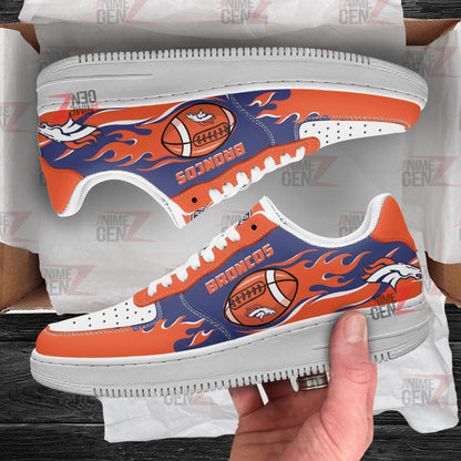 Denver Broncos Air Sneakers NFL Custom Sports Shoes