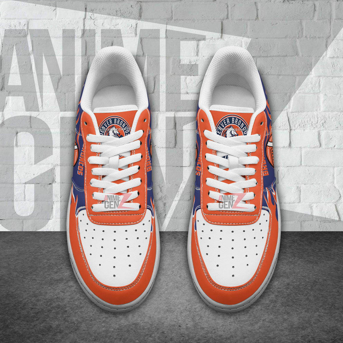 Denver Broncos Air Sneakers NFL Custom Sports Shoes