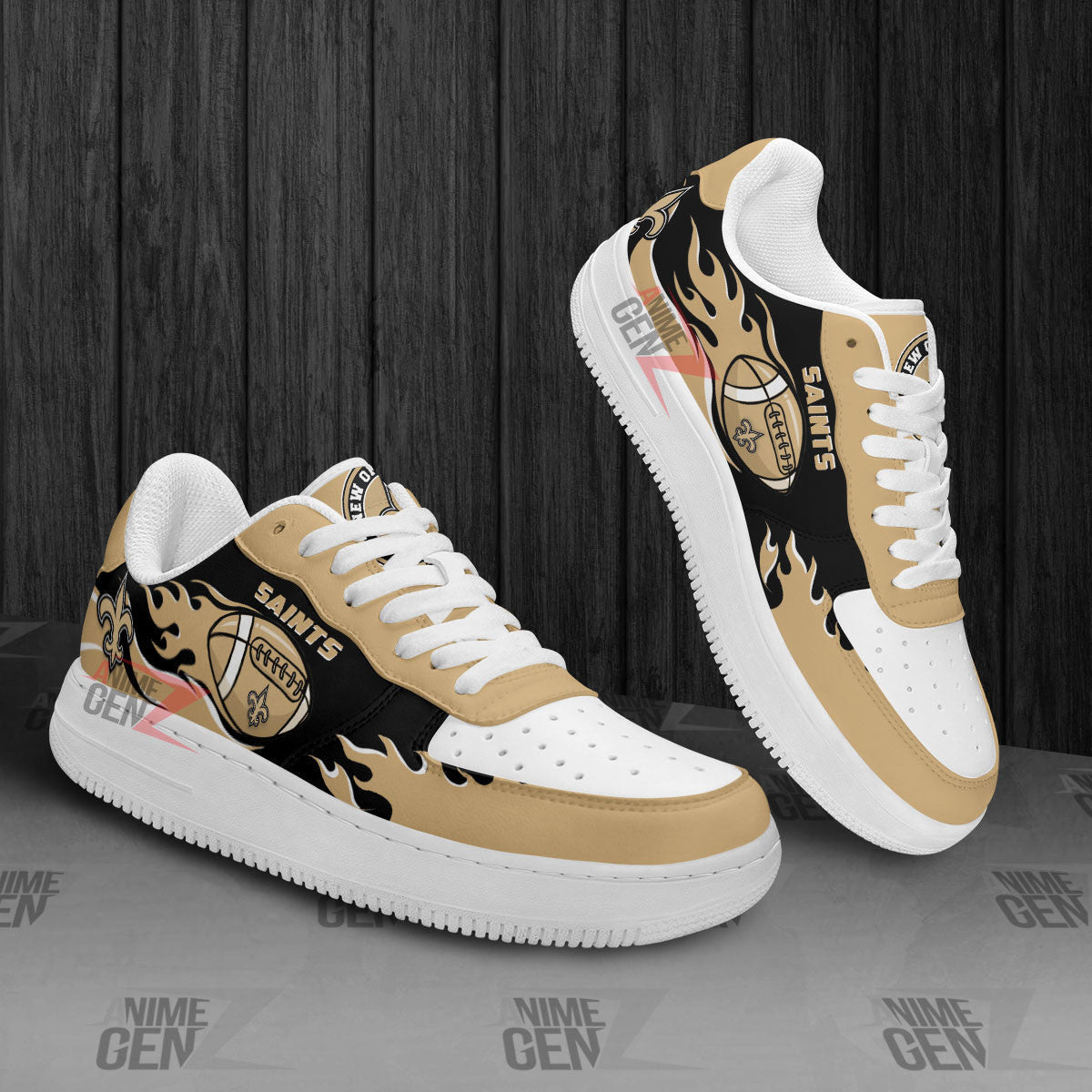 New Orleans Saints Air Sneakers NFL Custom Sports Shoes