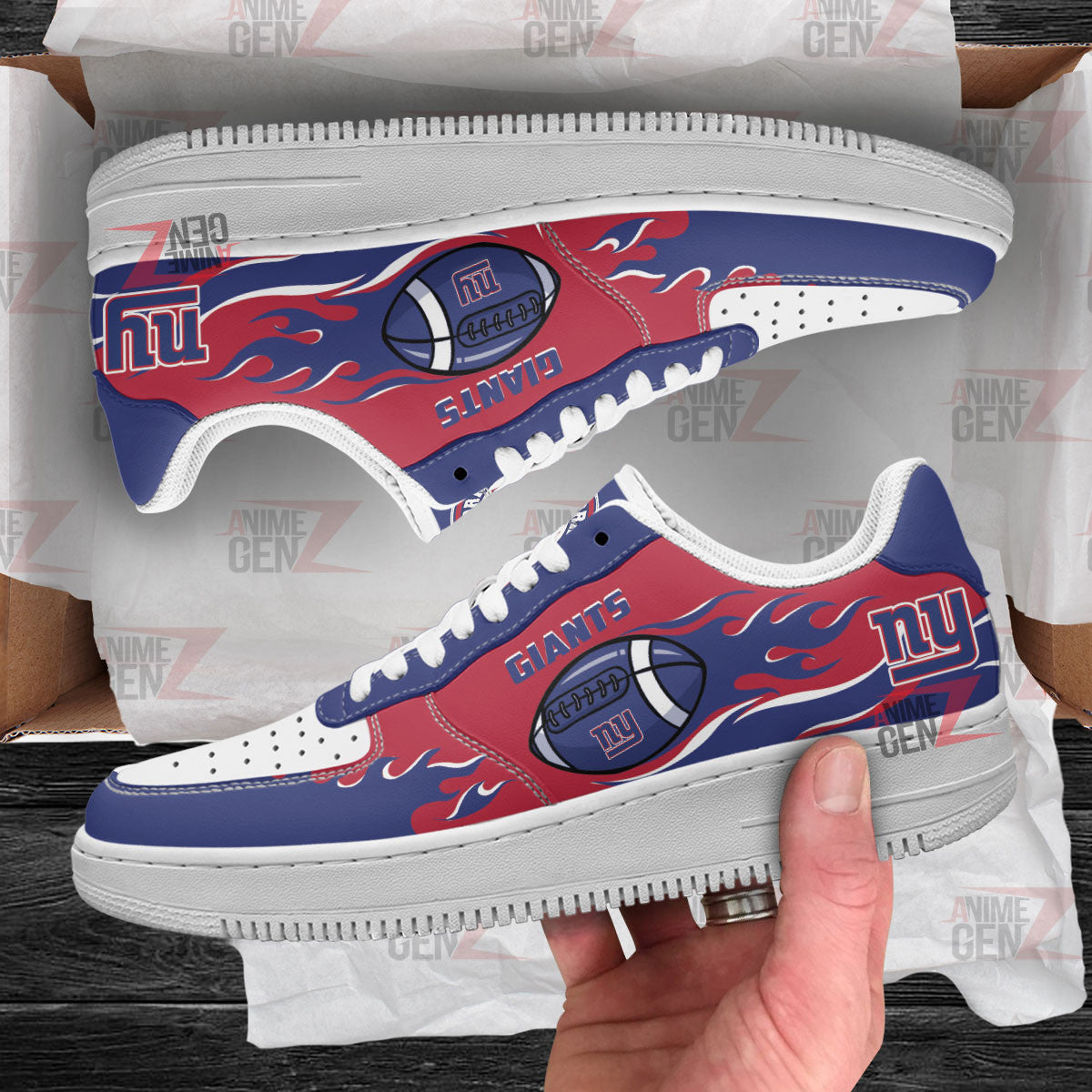 New York Giants Air Sneakers NFL Custom Sports Shoes