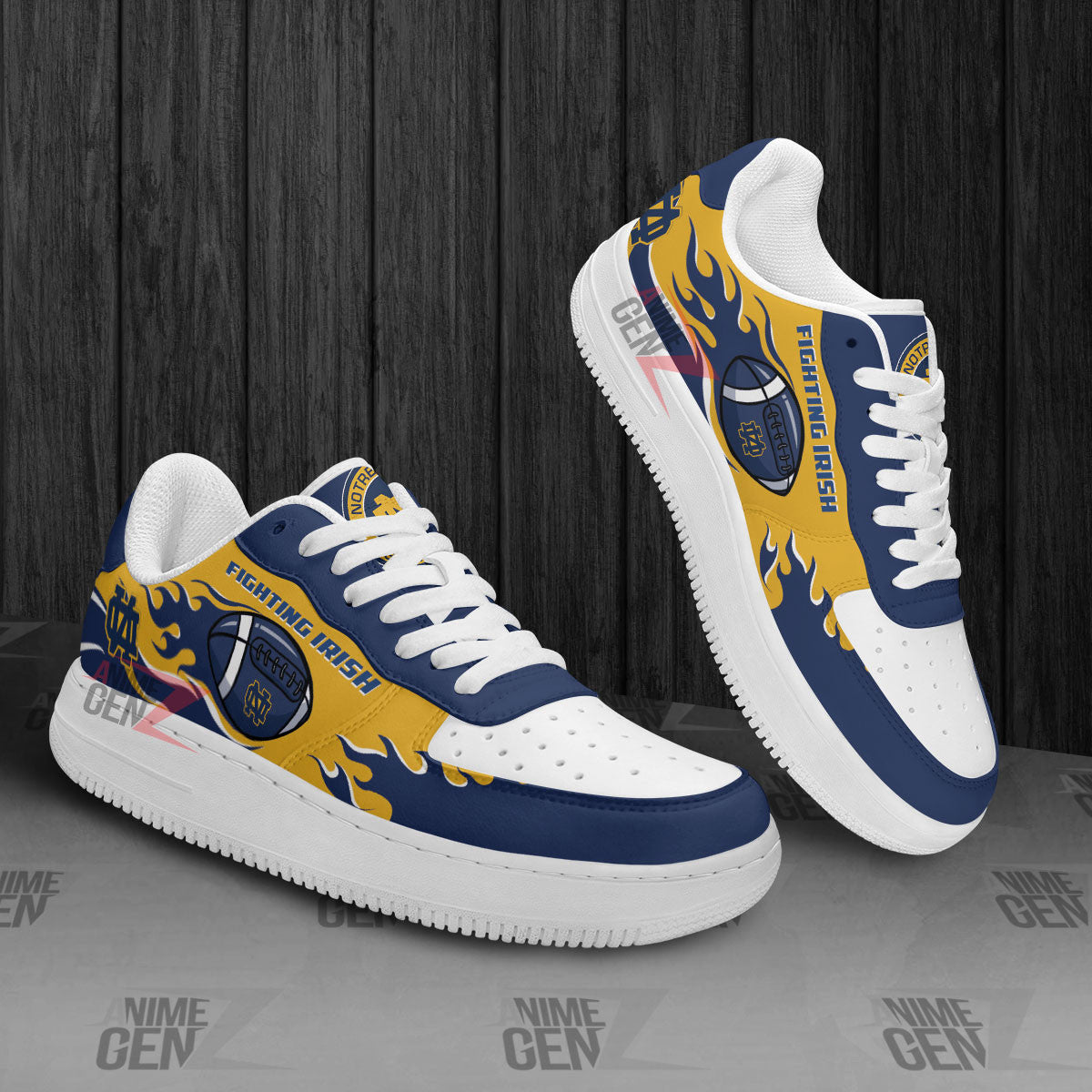 Notre Dame Fighting Irish Air Sneakers NFL Custom Sports Shoes