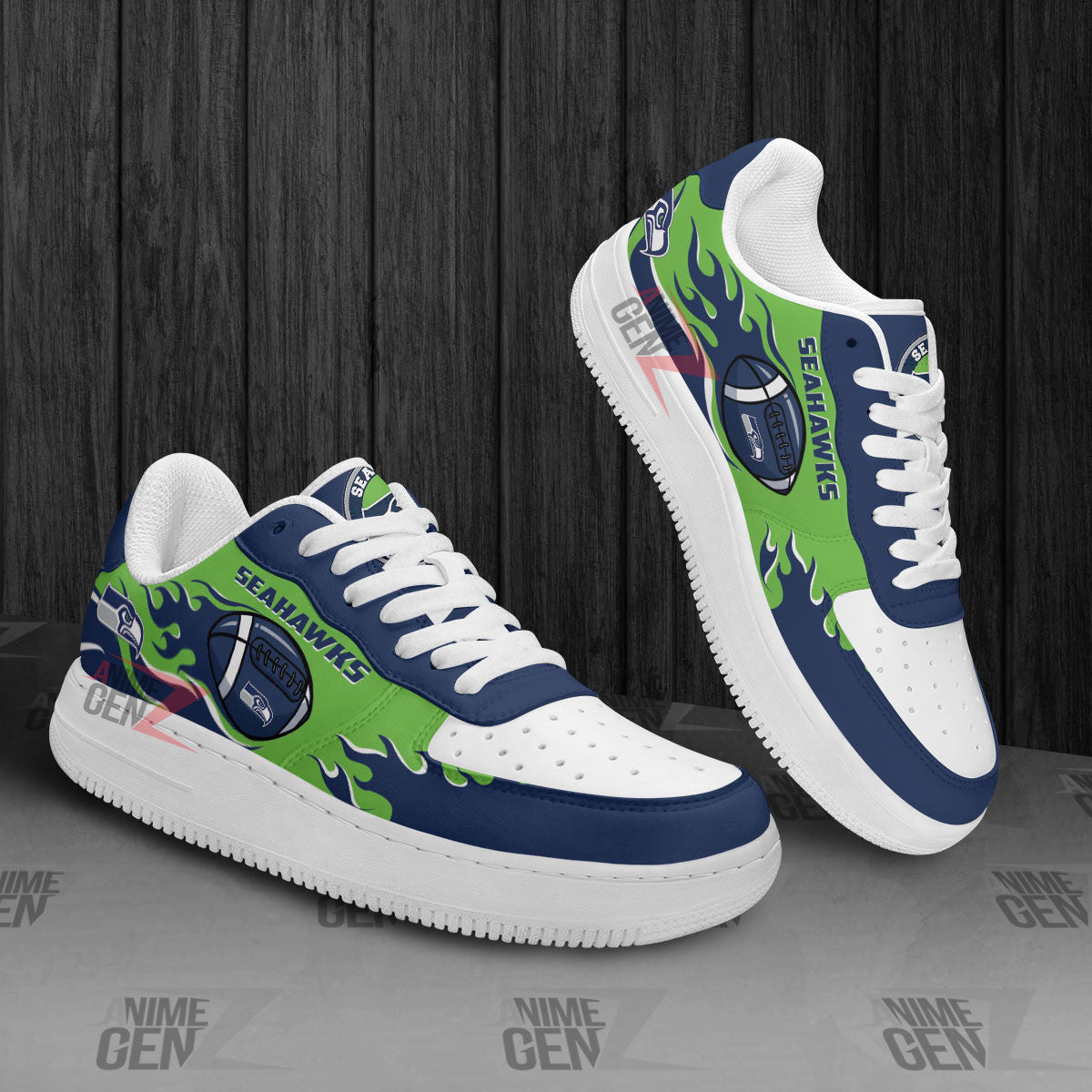 Seattle Seahawks Air Sneakers NFL Custom Sports Shoes