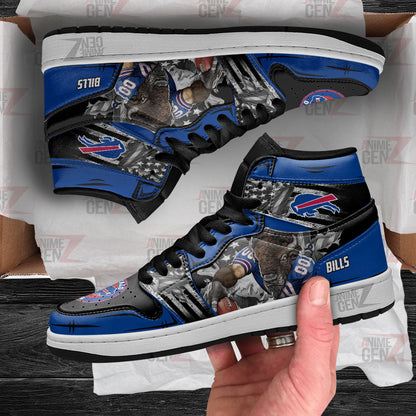 Buffalo Bills JD Sneakers NFL Custom Sports Shoes