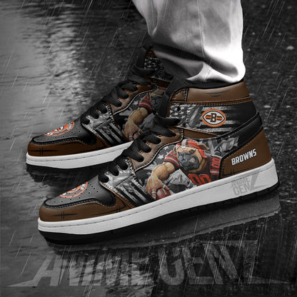Cleveland Browns JD Sneakers NFL Custom Sports Shoes