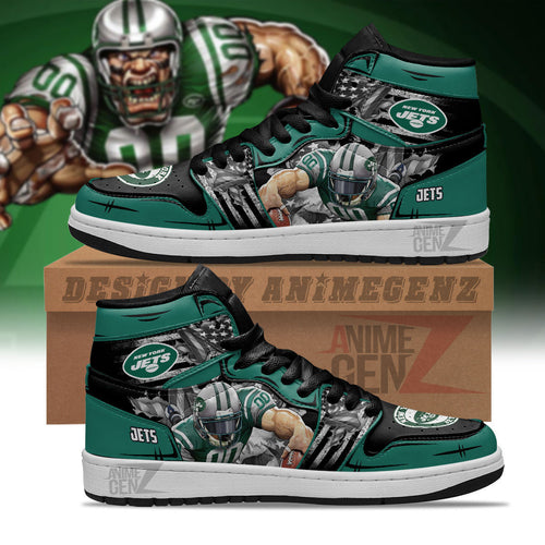 New York Jets JD Sneakers NFL Custom Sports Shoes