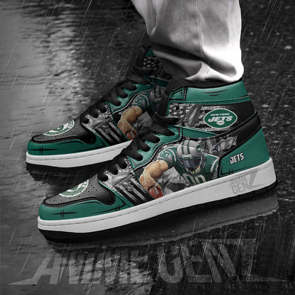 New York Jets JD Sneakers NFL Custom Sports Shoes