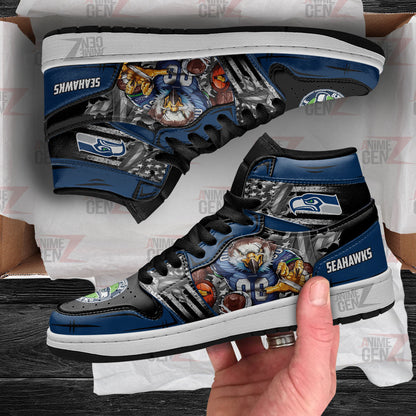 Seattle Seahawks JD Sneakers NFL Custom Sports Shoes