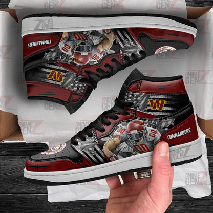 Washington Commanders JD Sneakers NFL Custom Sports Shoes