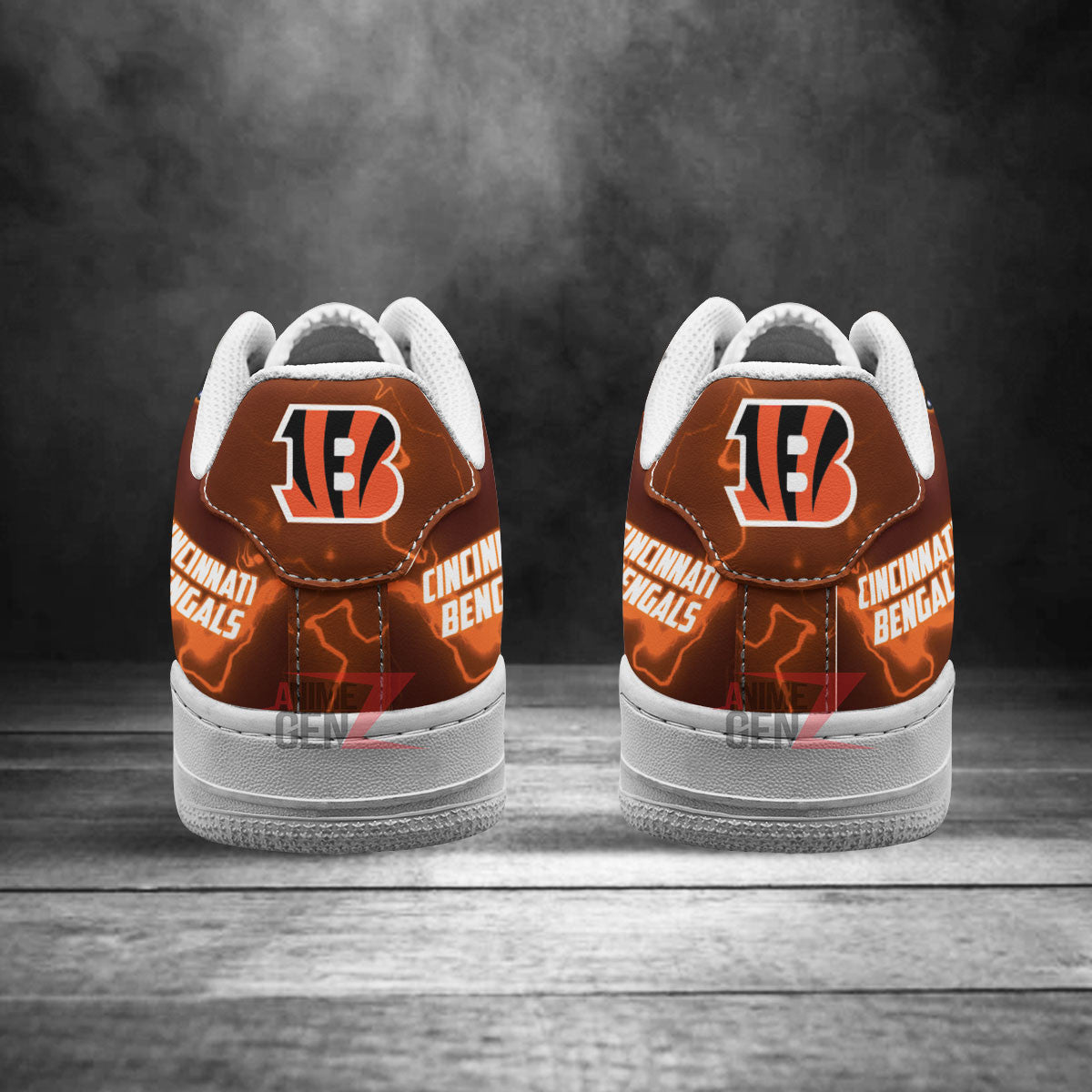 Cincinnati Bengals Air Sneakers Mascot Thunder Style Custom NFL Sport Shoes