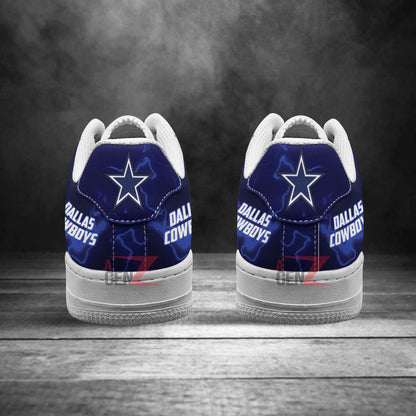 Dallas Cowboys Air Sneakers Mascot Thunder Style Custom NFL Sport Shoes