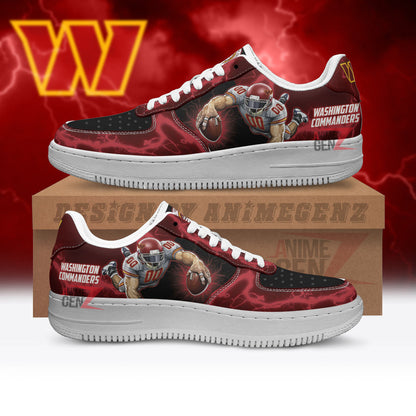 Washington Commanders Air Sneakers Mascot Thunder Style Custom NFL Sport Shoes