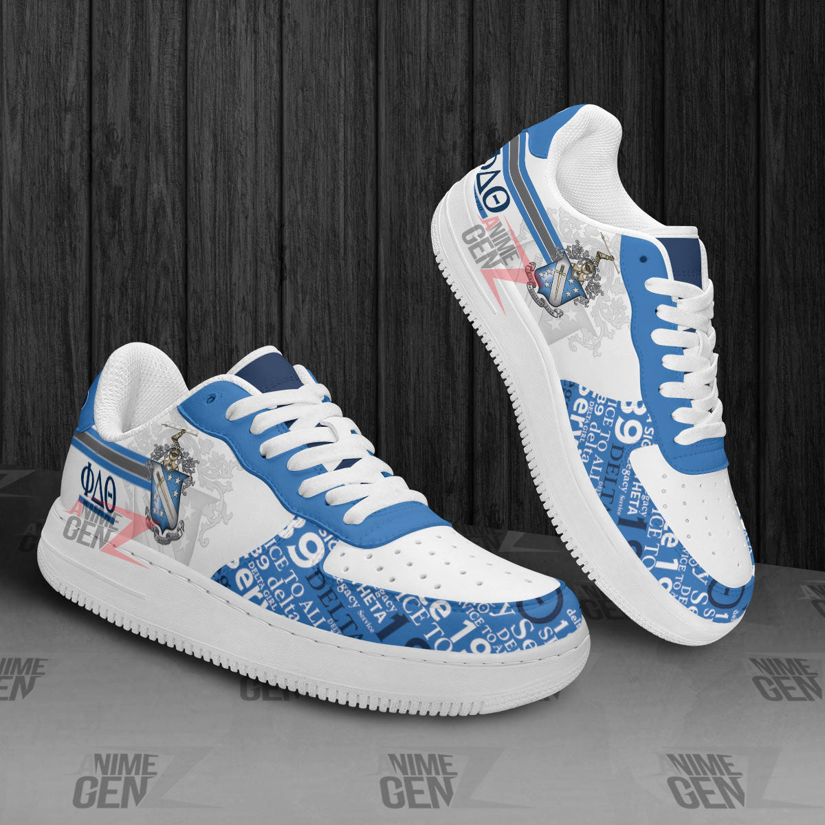 Delta Theta Phi Fraternities Air Force Sneakers Custom Shoes