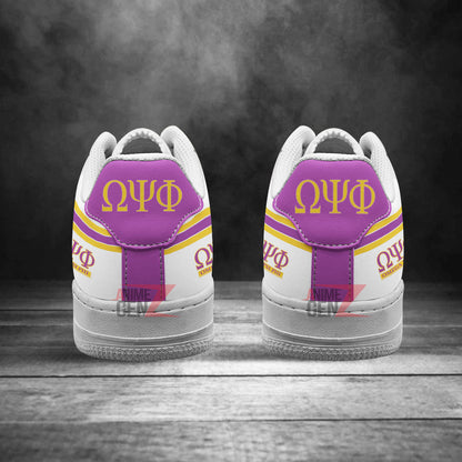 Omega Psi Phi Fraternities Air Force Sneakers Custom Shoes