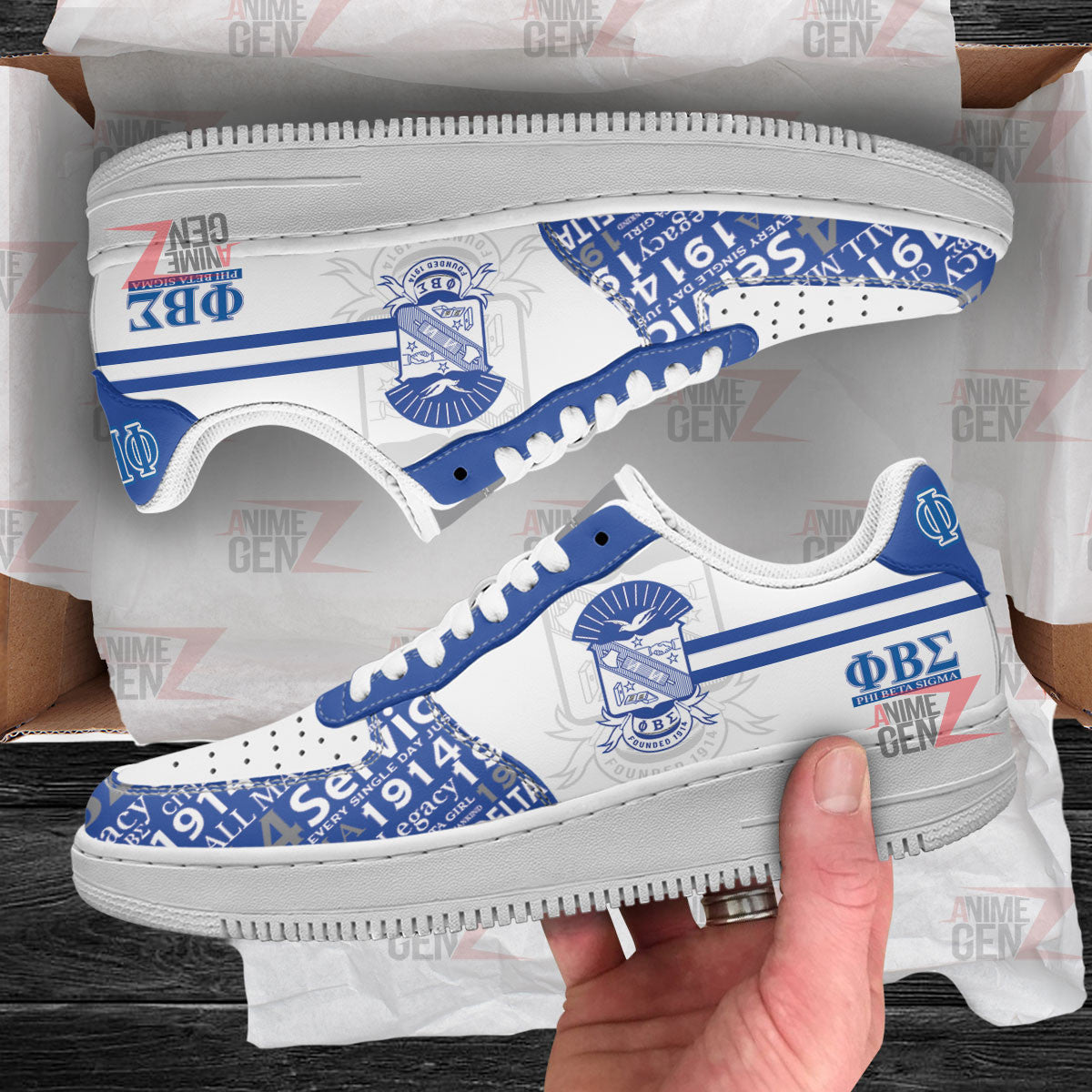 Phi Beta Sigma Fraternities Air Force Sneakers Custom Shoes