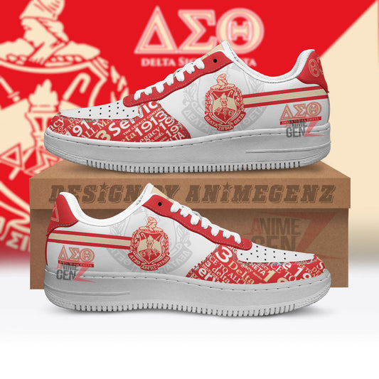 Delta Sigma Theta Sororities Air Force Sneakers Custom Shoes