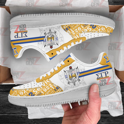 Sigma Gamma Rho Sororities Air Force Sneakers Custom Shoes