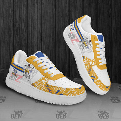 Sigma Gamma Rho Sororities Air Force Sneakers Custom Shoes