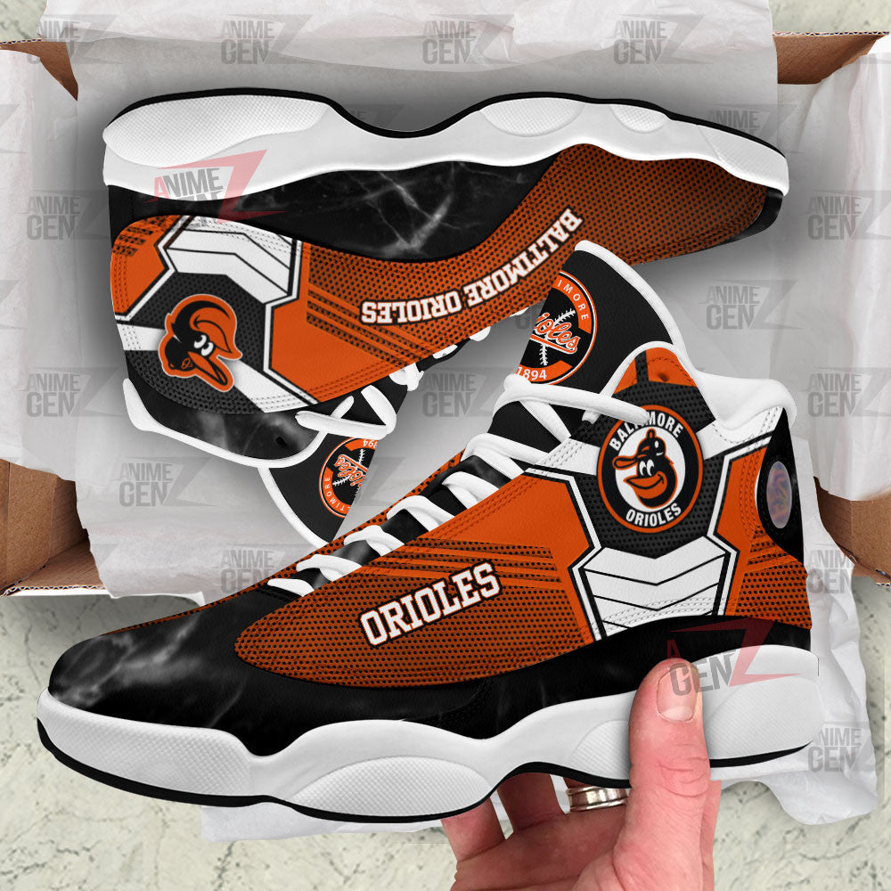 Baltimore Orioles Air Jordan 13 Sneakers MLB Baseball Custom Sports Shoes