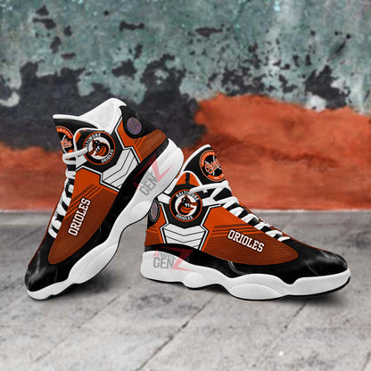 Baltimore Orioles Air Jordan 13 Sneakers MLB Baseball Custom Sports Shoes
