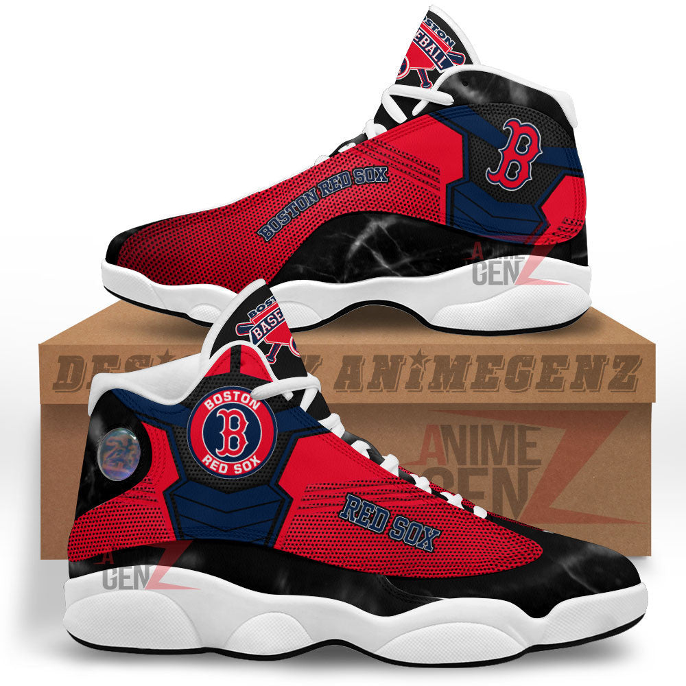 Boston Red Sox Air Jordan 13 Sneakers MLB Baseball Custom Sports Shoes