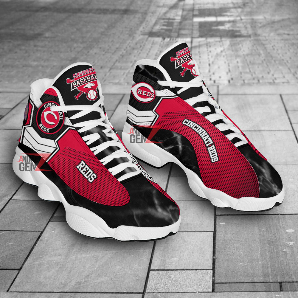 Cincinnati Reds Air Jordan 13 Sneakers MLB Baseball Custom Sports Shoes