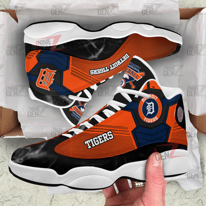 Detroit Tigers Air Jordan 13 Sneakers MLB Baseball Custom Sports Shoes
