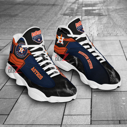 Houston Astros Air Jordan 13 Sneakers MLB Baseball Custom Sports Shoes