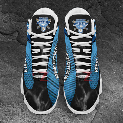 Kansas City Royals Air Jordan 13 Sneakers MLB Baseball Custom Sports Shoes