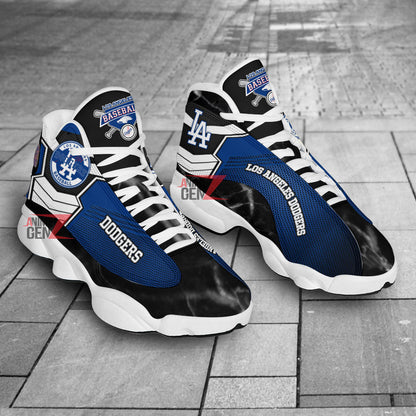 Los Angeles Dodgers Air Jordan 13 Sneakers MLB Baseball Custom Sports Shoes