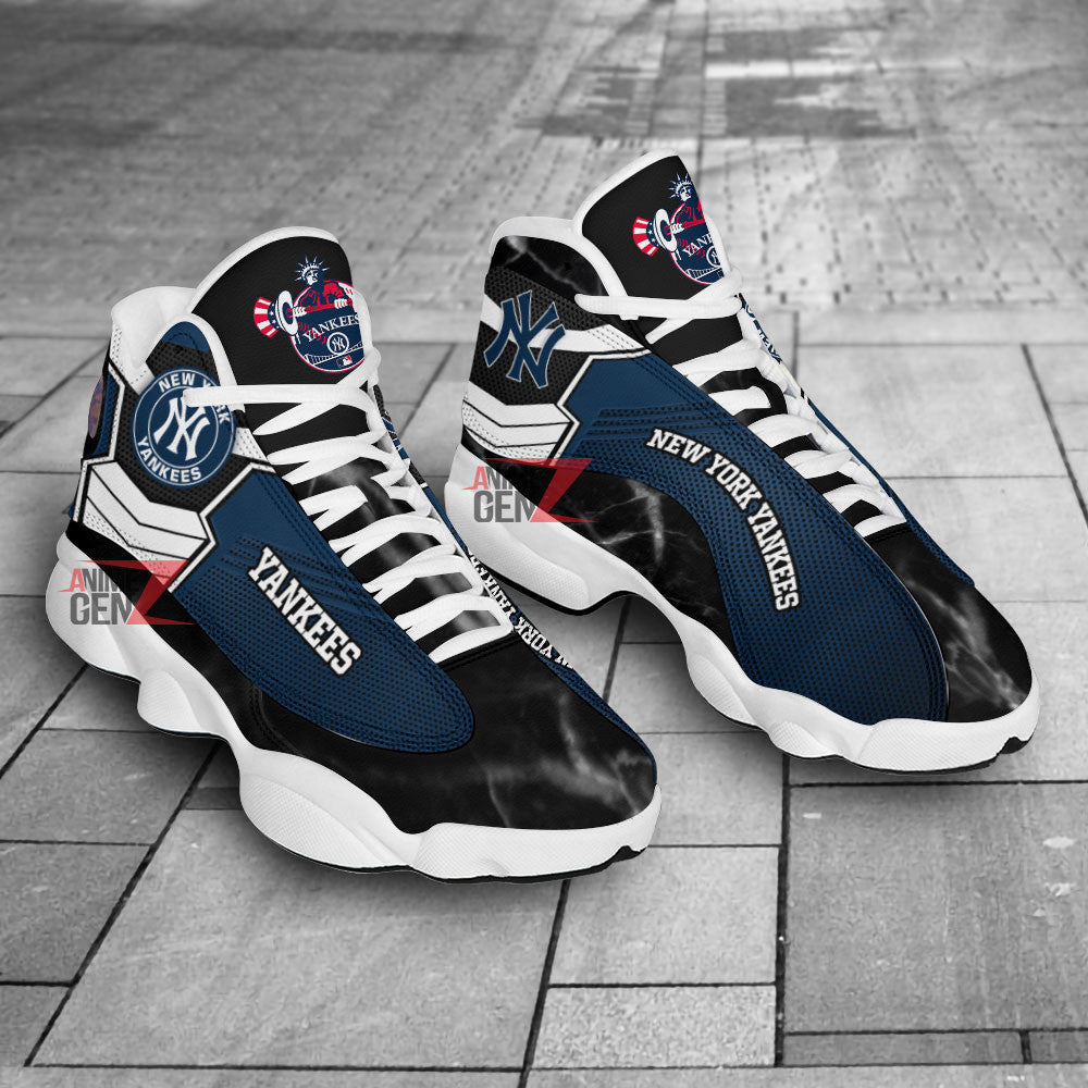 New York Yankees Air Jordan 13 Sneakers MLB Baseball Custom Sports Shoes