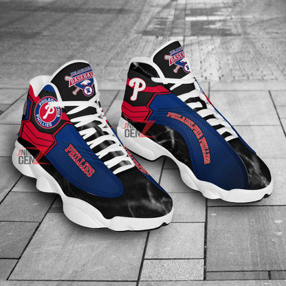 Philadelphia Phillies Air Jordan 13 Sneakers MLB Baseball Custom Sports Shoes