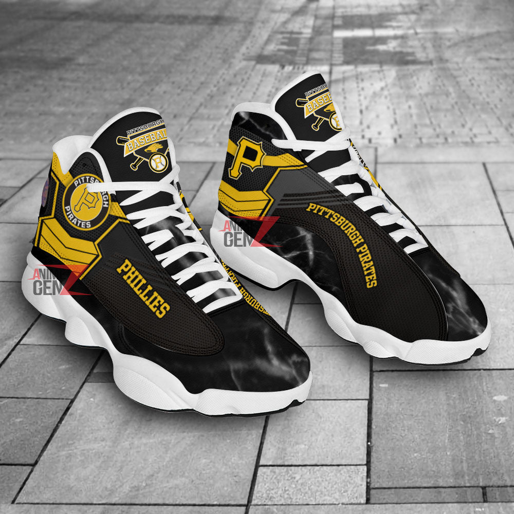 Pittsburgh Pirates Air Jordan 13 Sneakers MLB Baseball Custom Sports Shoes