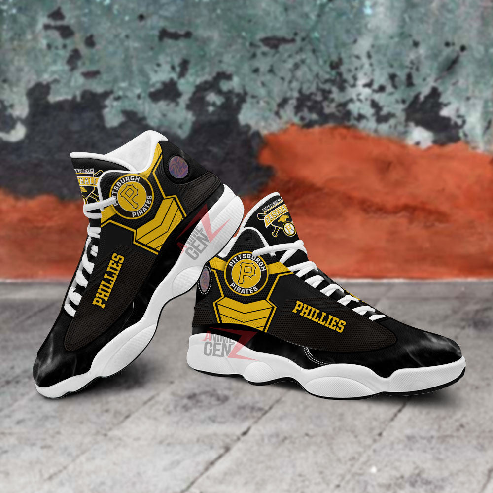 Pittsburgh Pirates Air Jordan 13 Sneakers MLB Baseball Custom Sports Shoes