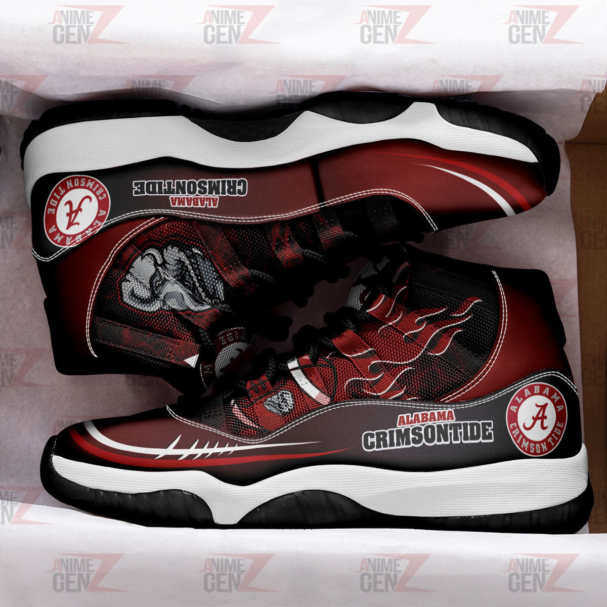 Alabama Crimson Tide Air Jordan 11 Sneakers NFL Custom Sport Shoes